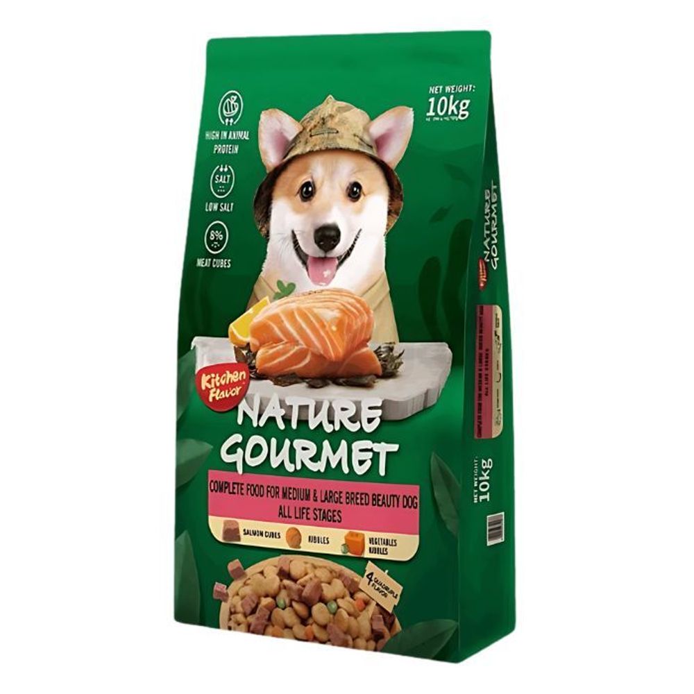 Kitchen Flavor Medium & Large Breed Dog Food With Nature Gourmet - 10kg Pack  