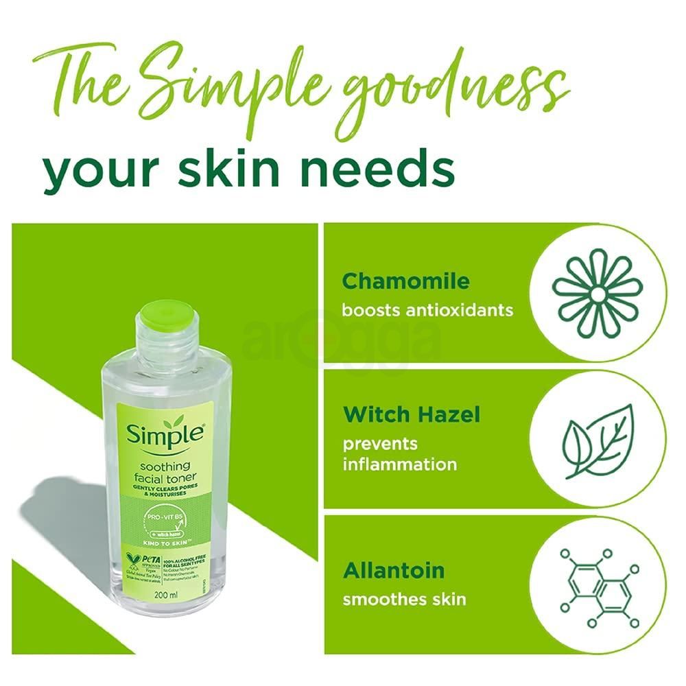 Simple Soothing Facial Toner 200ml  