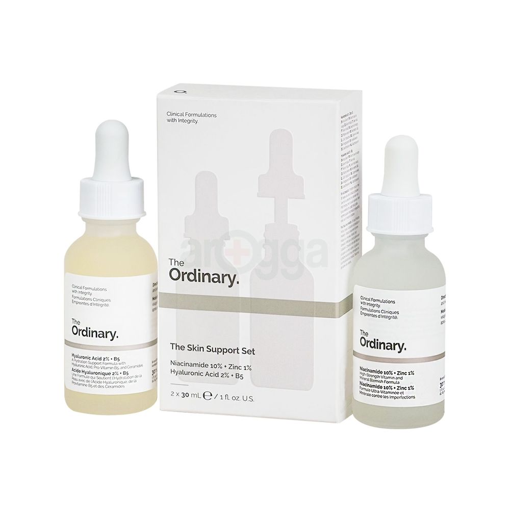 The Ordinary The Skin Support Set with Niacinamide 10% + Zinc 1% & Hyaluronic Acid 2% + B5  