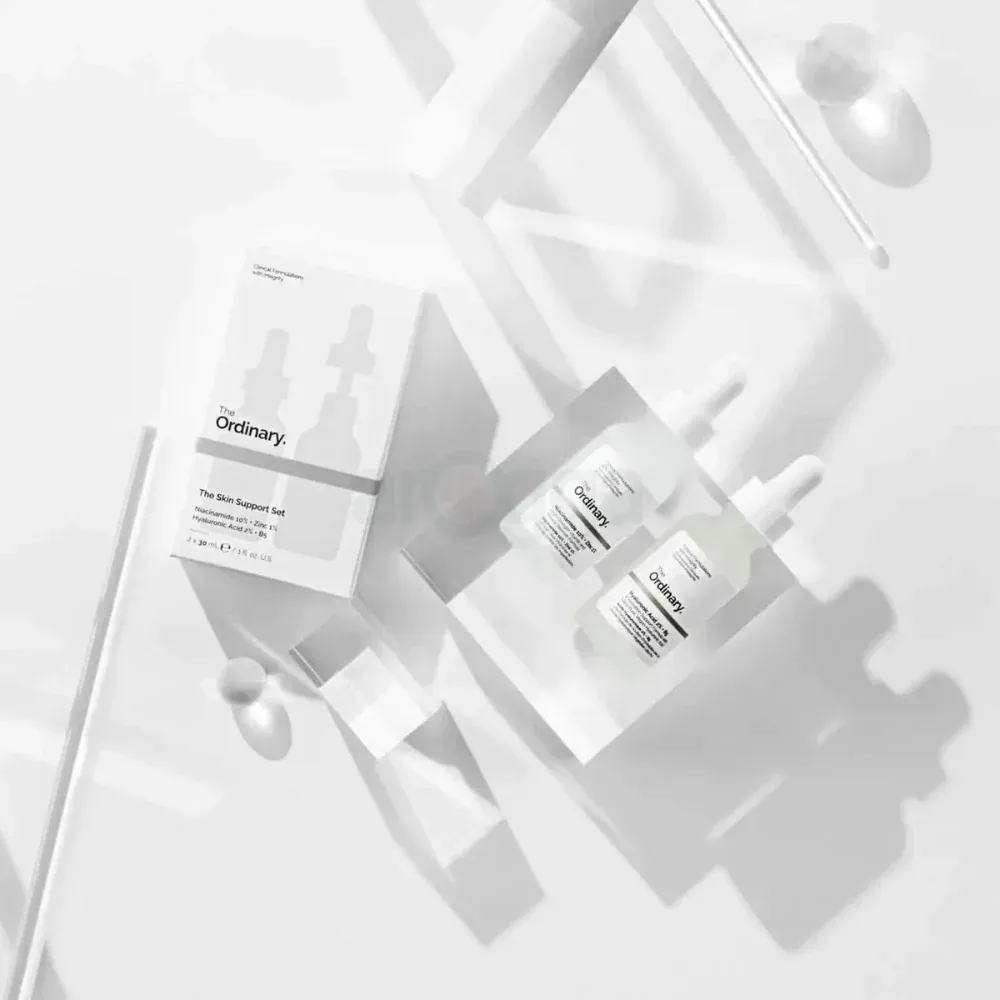 The Ordinary The Skin Support Set with Niacinamide 10% + Zinc 1% & Hyaluronic Acid 2% + B5  