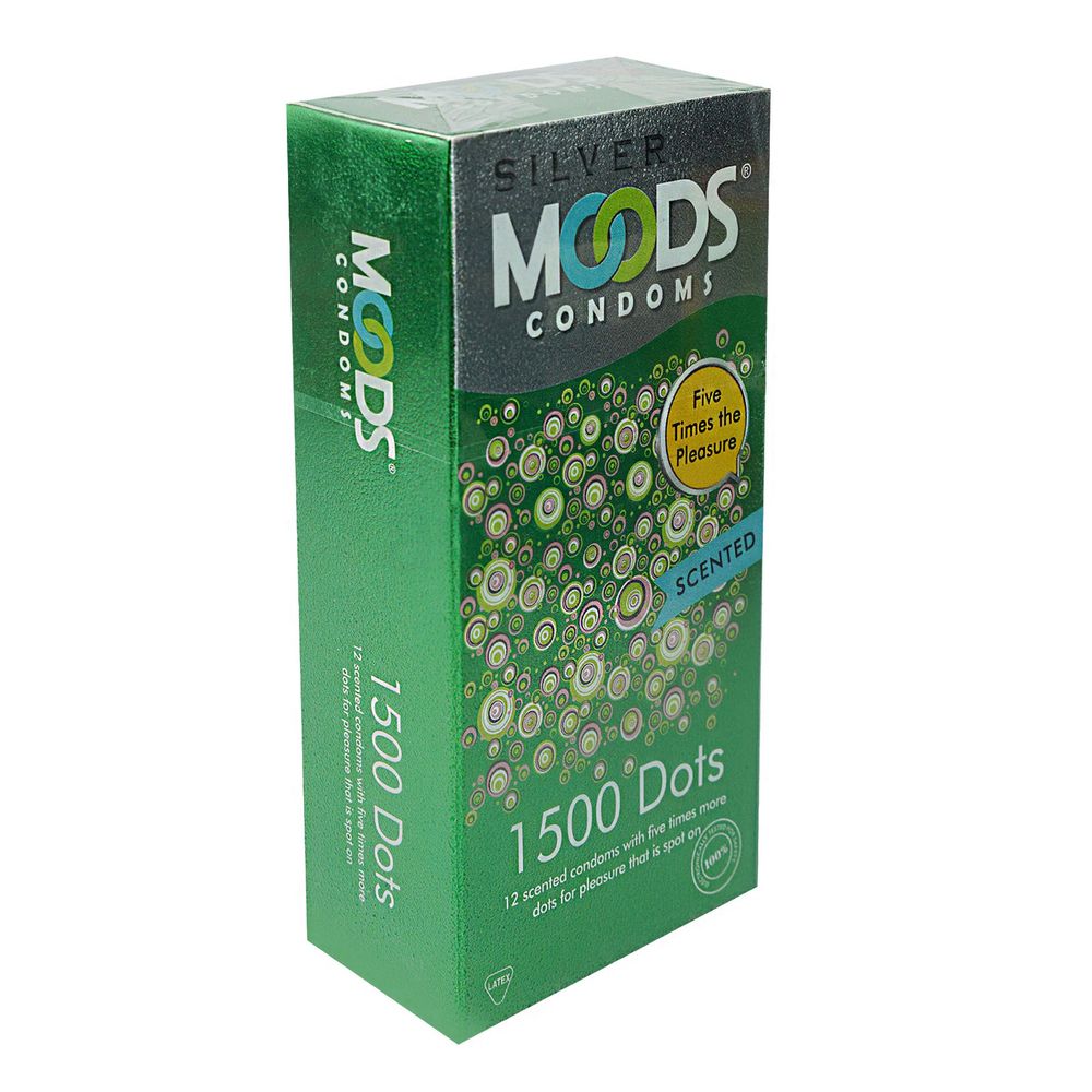 Moods Silver 1500 Dots Condoms 12's Pack  