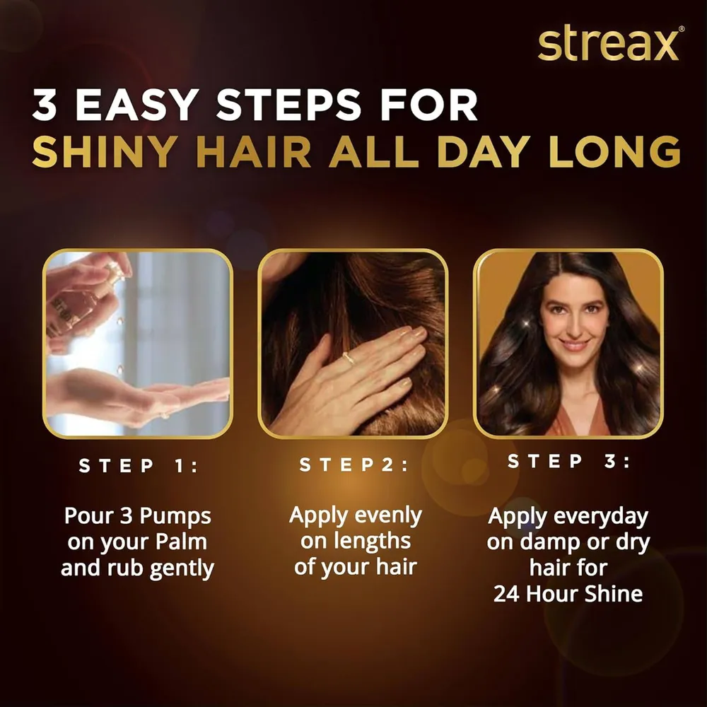 Streax Hair Serum Vitalized With Walnut Oil 115ml  