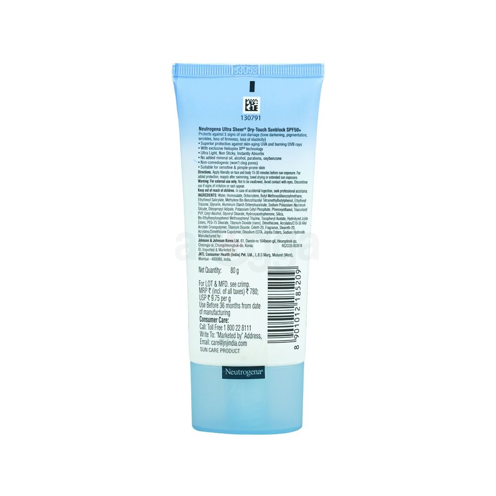 Neutrogena Ultra Sheer Dry Touch Sunblock with SPF 50+ PA ++++  