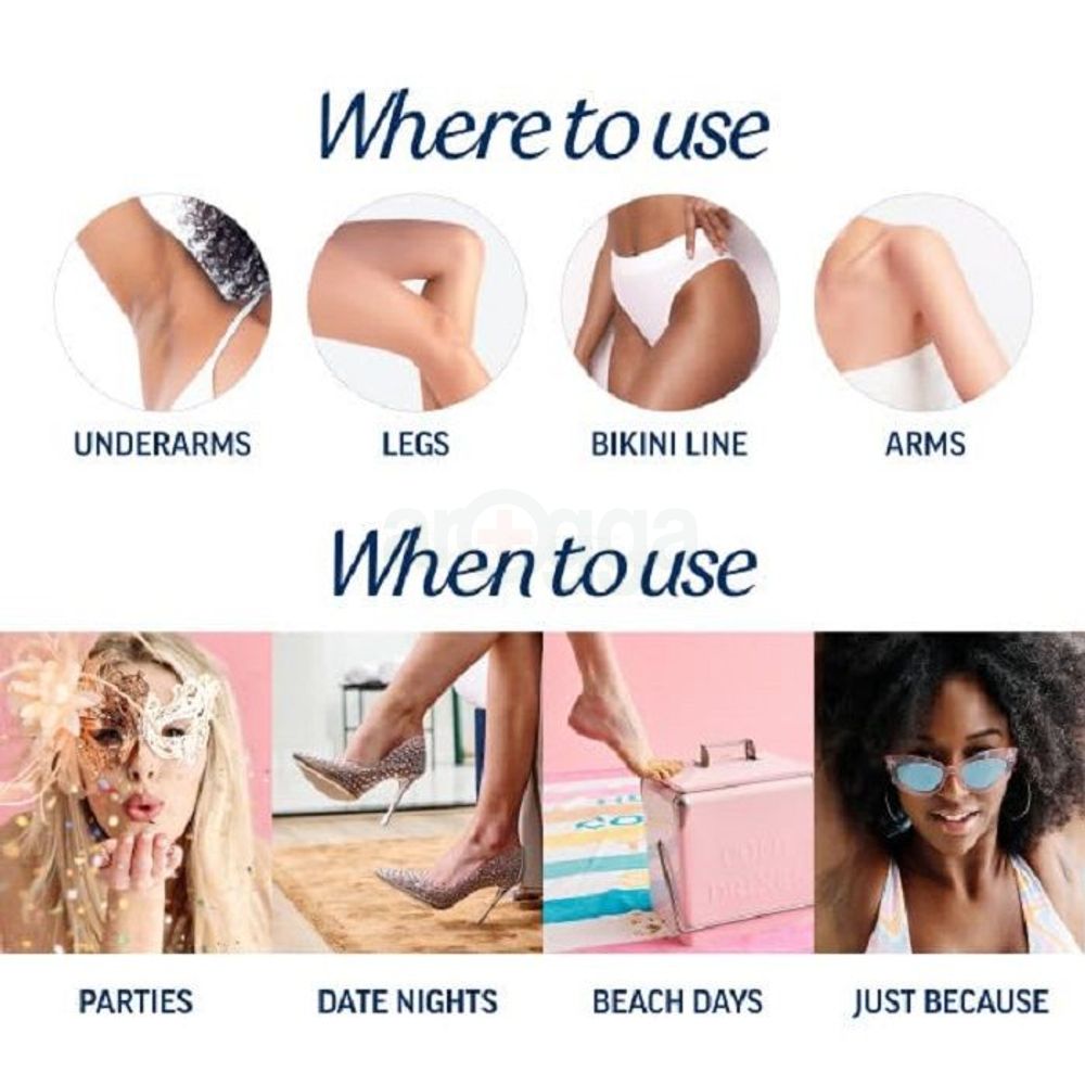 Beauty Formulas Vitamin E 40 pcs Wax Strips Hair Remover For Leg & Body  