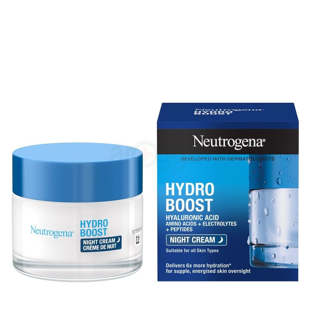 Neutrogena Hydro Boost Hyaluronic Night Cream for All Skin Types  