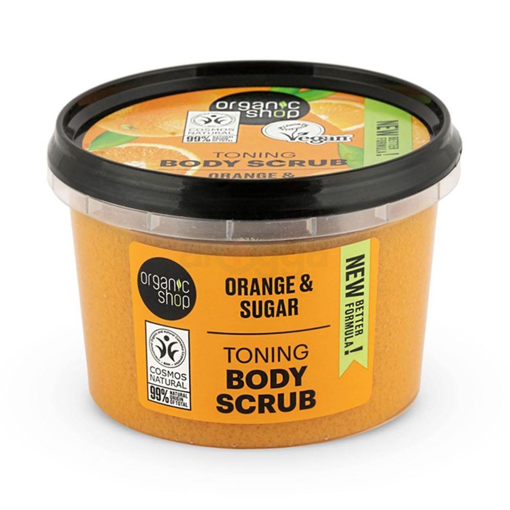 Organic Shop Orange & Suger Toning Body Scrub   