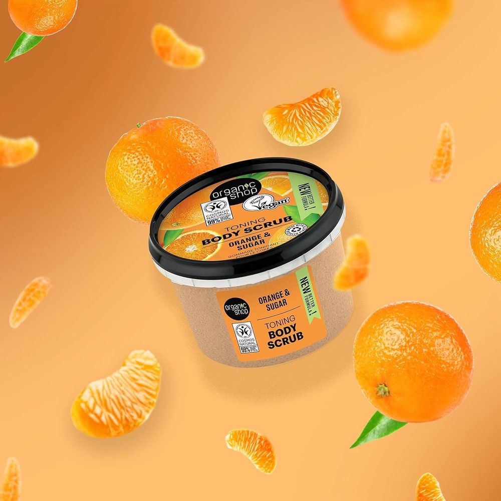 Organic Shop Orange & Suger Toning Body Scrub   