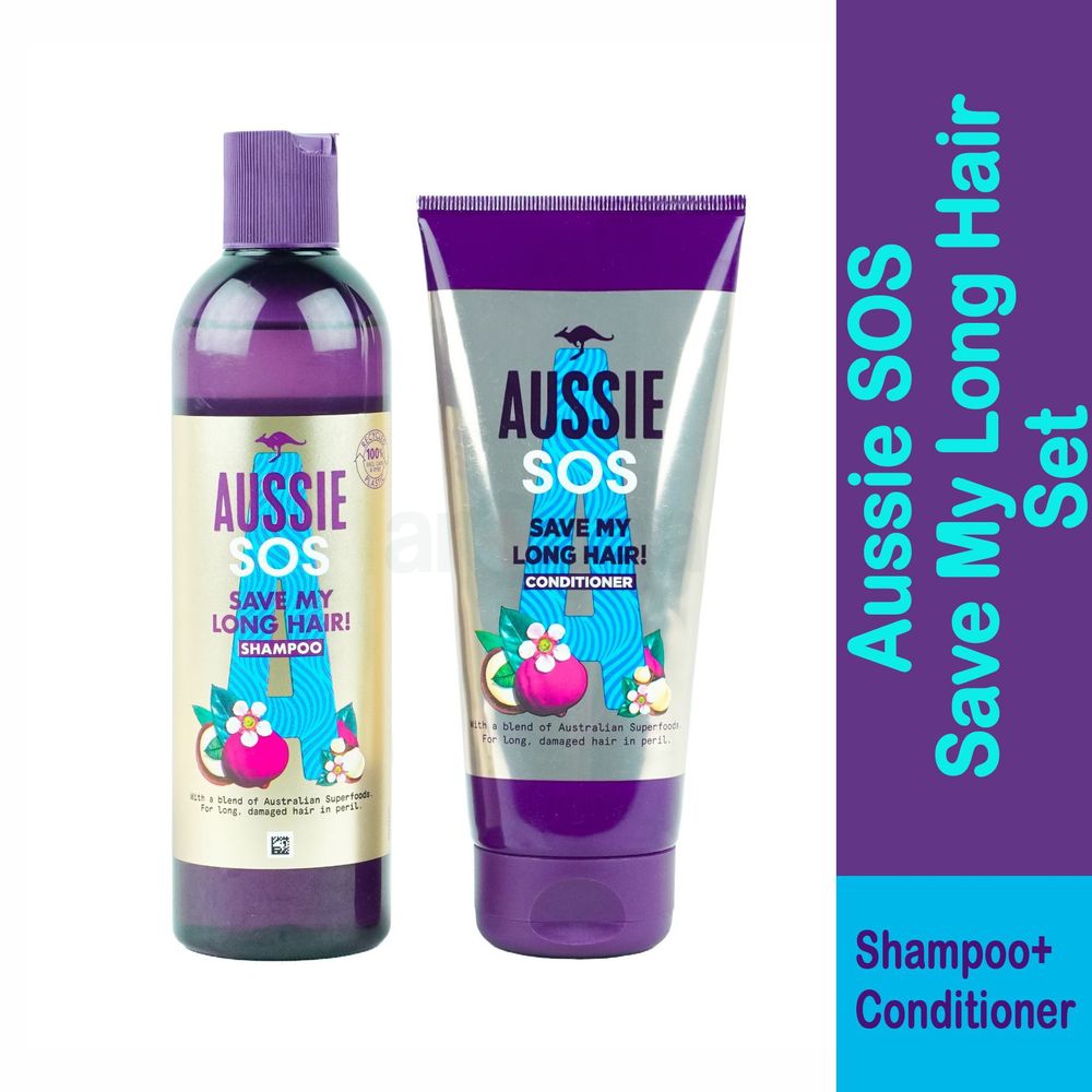 Aussie SOS Save My Long Hair Set ( Shampoo+Conditioner)  