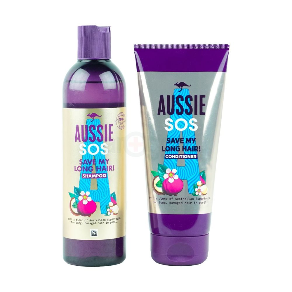 Aussie SOS Save My Long Hair Set ( Shampoo+Conditioner)  