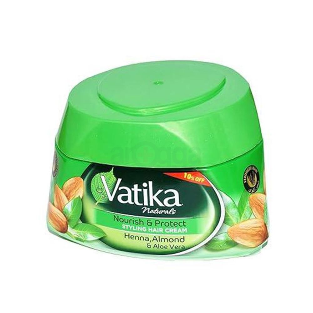 Vatika Nourish & Protect Styling Hair Cream with Olive Henna & Almond  