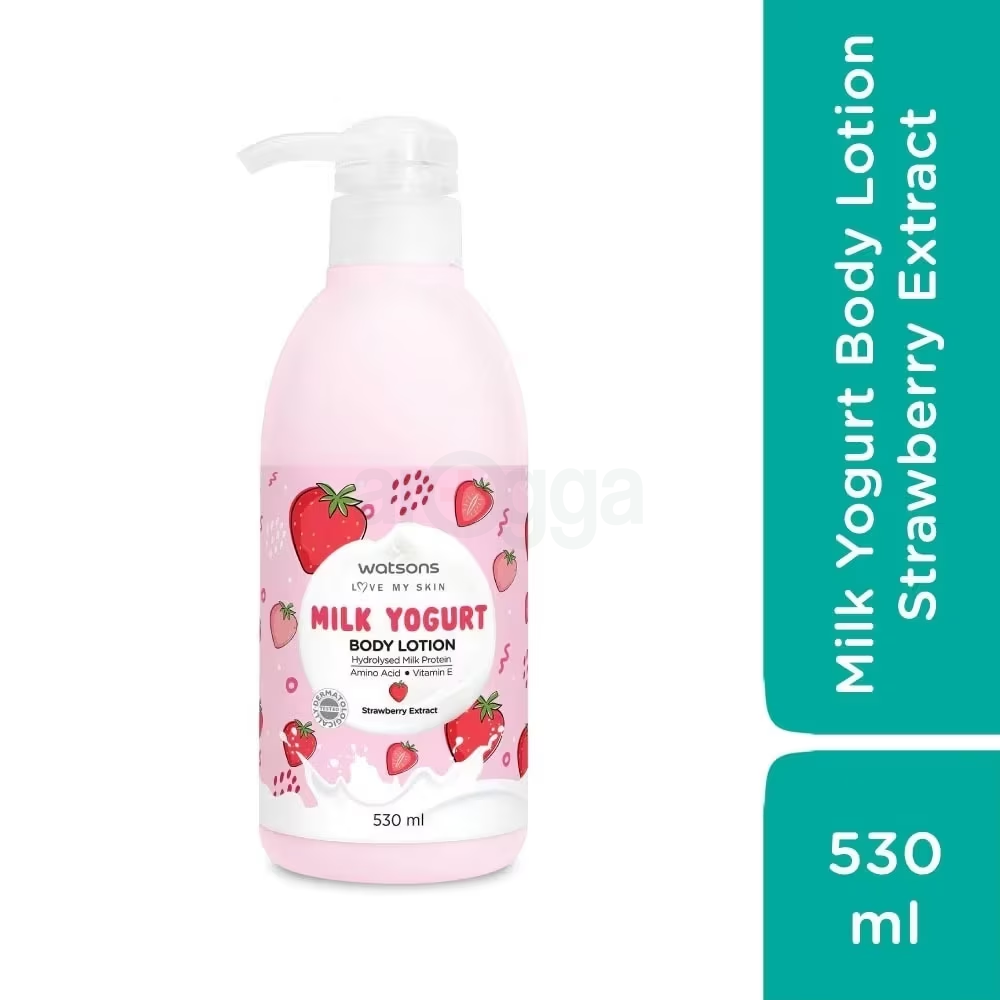 Watsons Love my Skin Milk Yogurt Body Lotion Strawberry Extract for Extra Hydration & Soften  