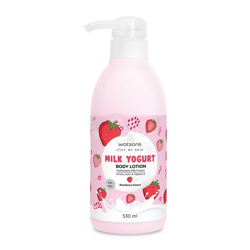 Watsons Love my Skin Milk Yogurt Body Lotion Strawberry Extract for Extra Hydration & Soften  