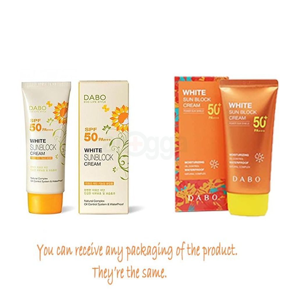 Dabo White Sunblock Cream Power Sun Shield SPF 50 PA+++ 70ml  