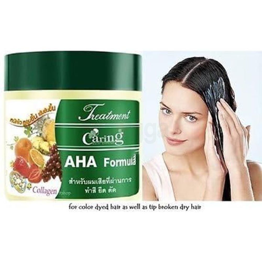 Caring Hair Treatment with Collagen and AHA Formula  