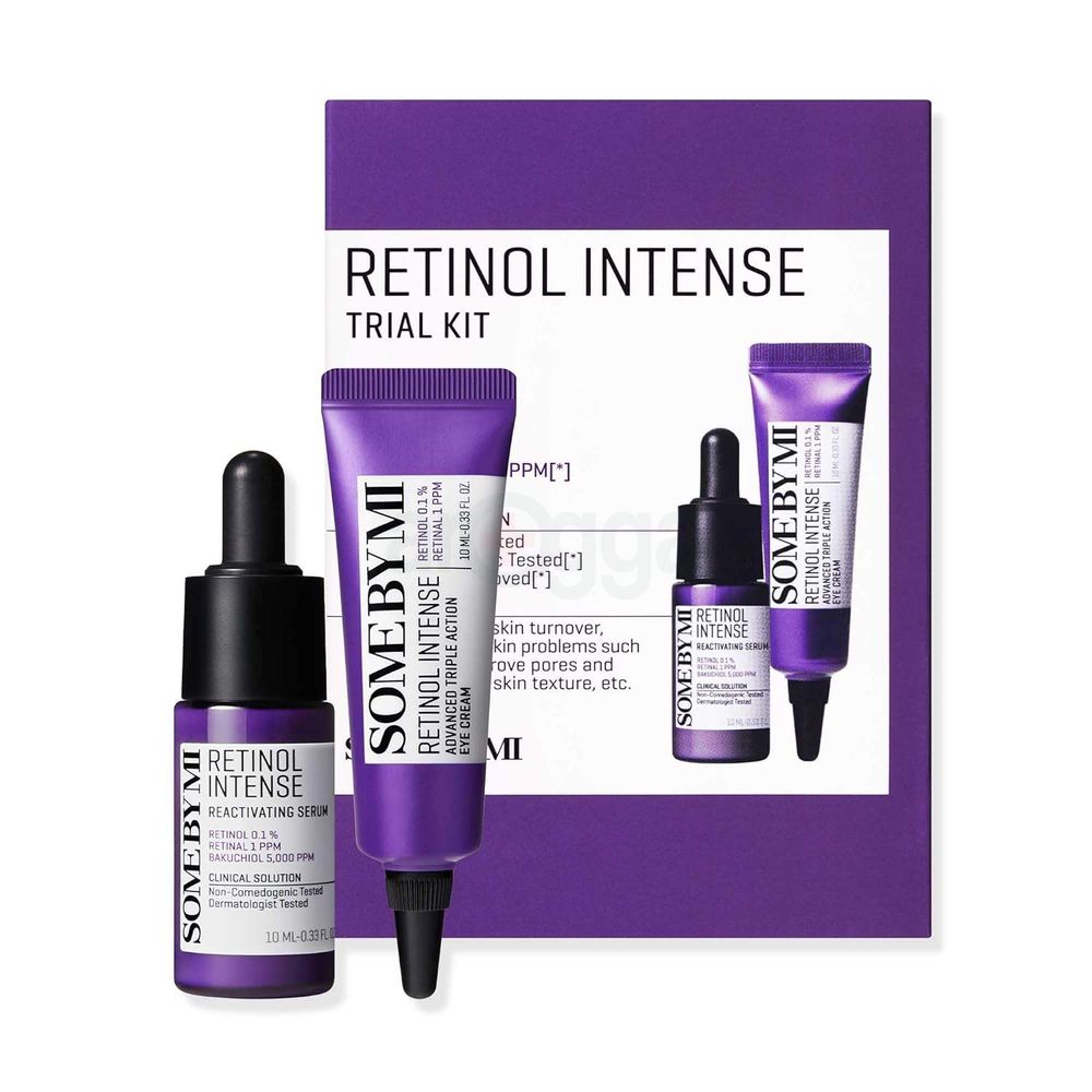 Some By Mi Retinol Intense Trial Kit (Retinol Intense Advanced Triple Action Eye Cream 10ml + Retinol Intense Reactivating Serum 10ml)  