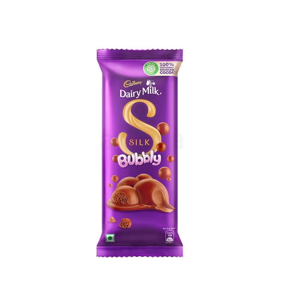 Cadbury Dairy Milk Silk Bubbly Chocolate Bar 50gm  