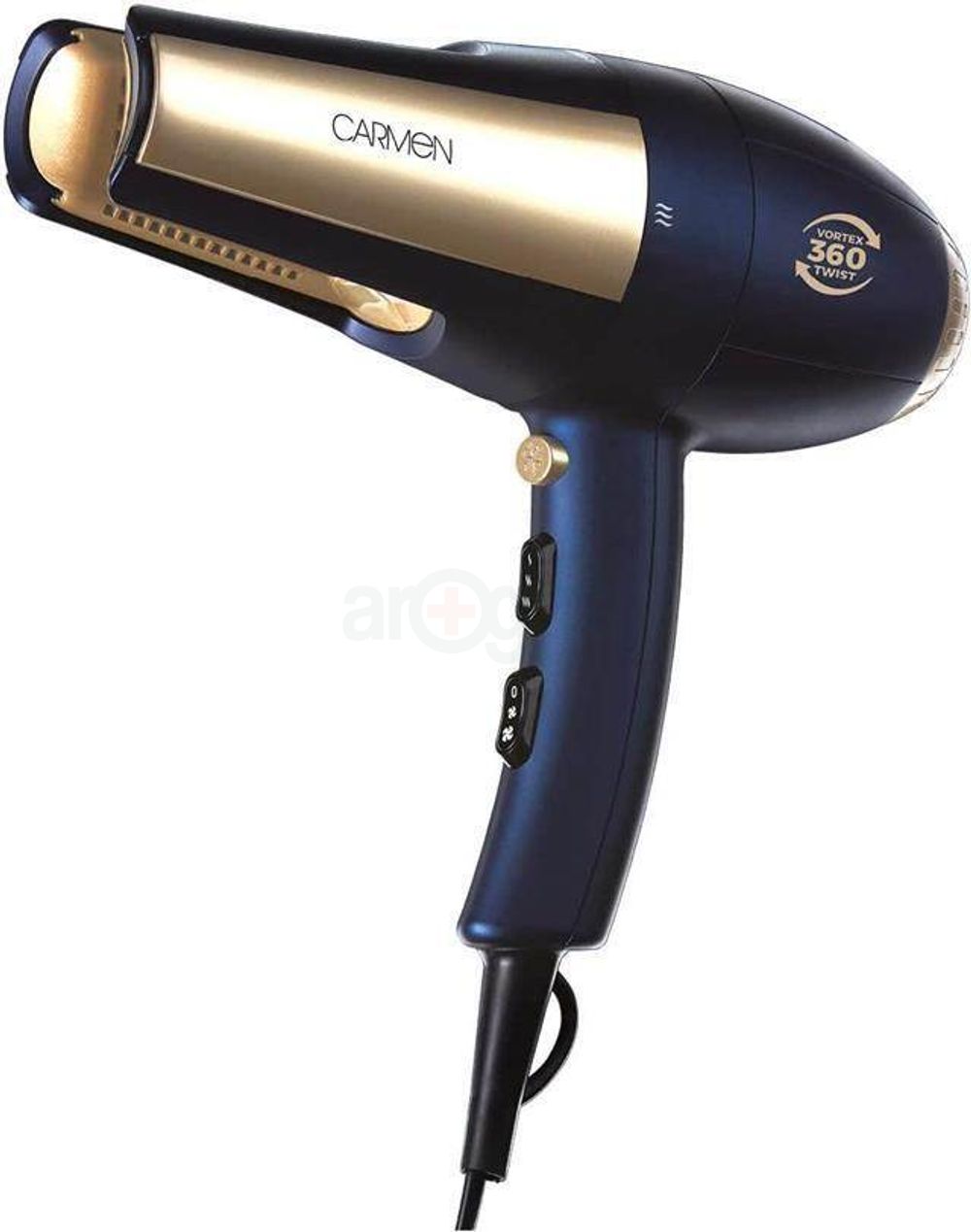 Carmen Twilight Series Vortex 360 Twist Dual Flow Hair Dryer   