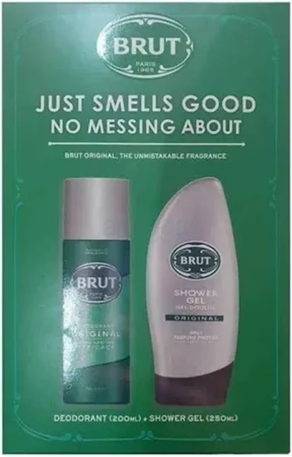 Brut Set Original 2Pc's Set (Deodorant Spray+Shower Gel)  