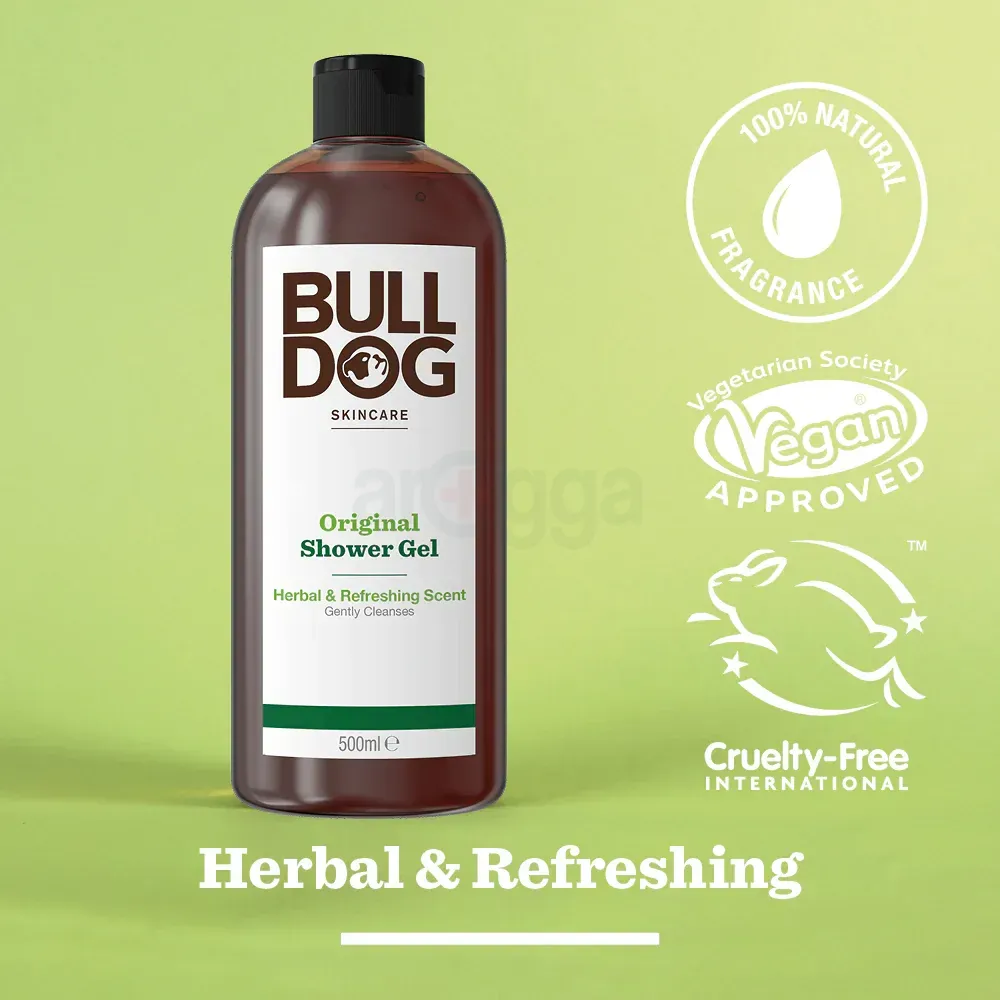 Bulldog Original Shower Gel with Herbal & Refreshing Scent   