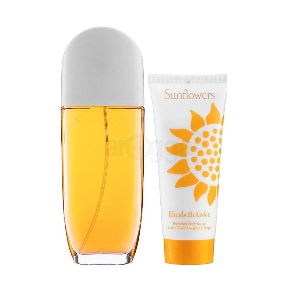 Elizabeth Arden Sunflowers 100ml 2 Piece Set (EDT Spray+ Perfumed  Body Lotion)  