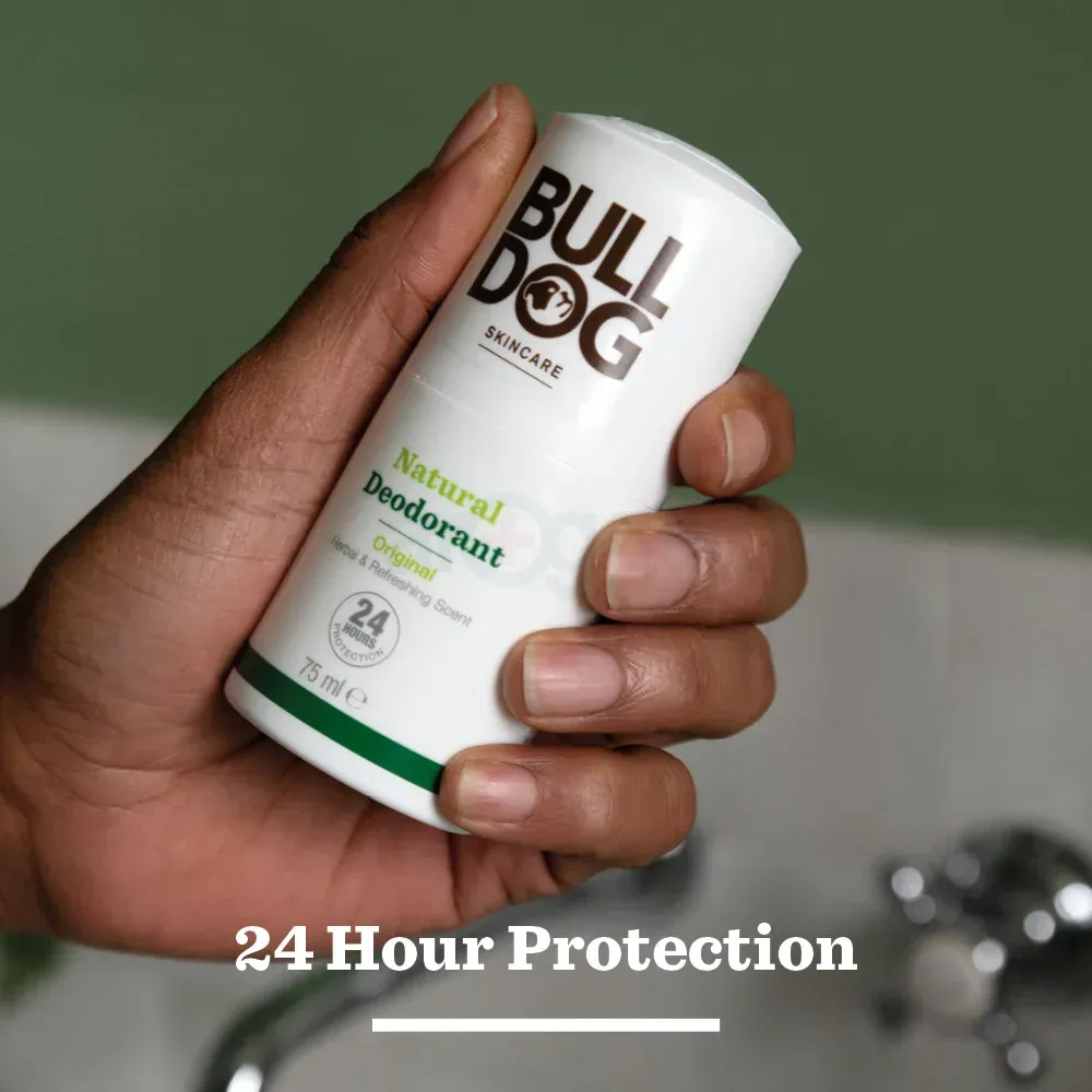 Bulldog Original Natural Deodorant for Men with Herbal & Refreshing Scent  