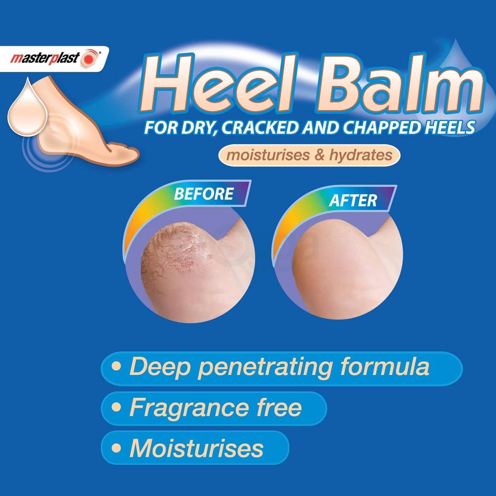 MasterPlast Moisturises & Hydrates Heel Balm for Dry, Cracked & Chapped Heels  