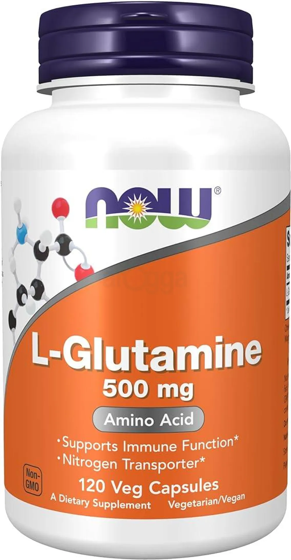 NOW Foods L-Glutamine 500MG 120 Veg Capsules  