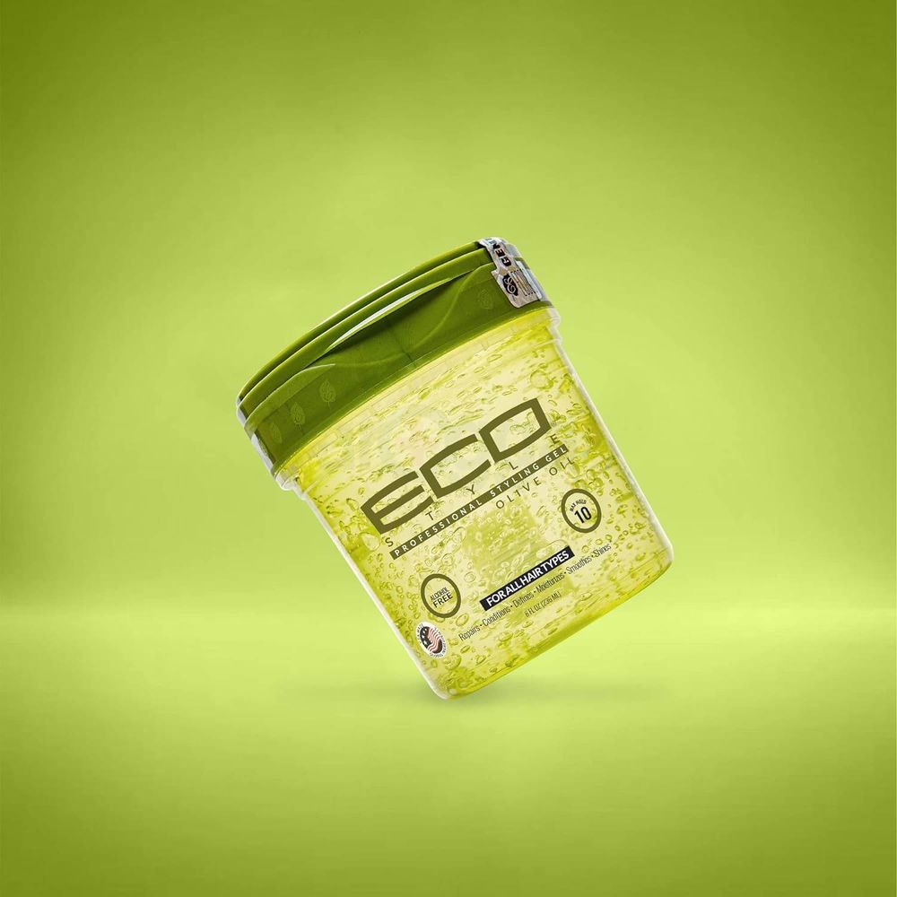 Eco Style Professional Styling Gel with Oilve Oil for All Hair Types  