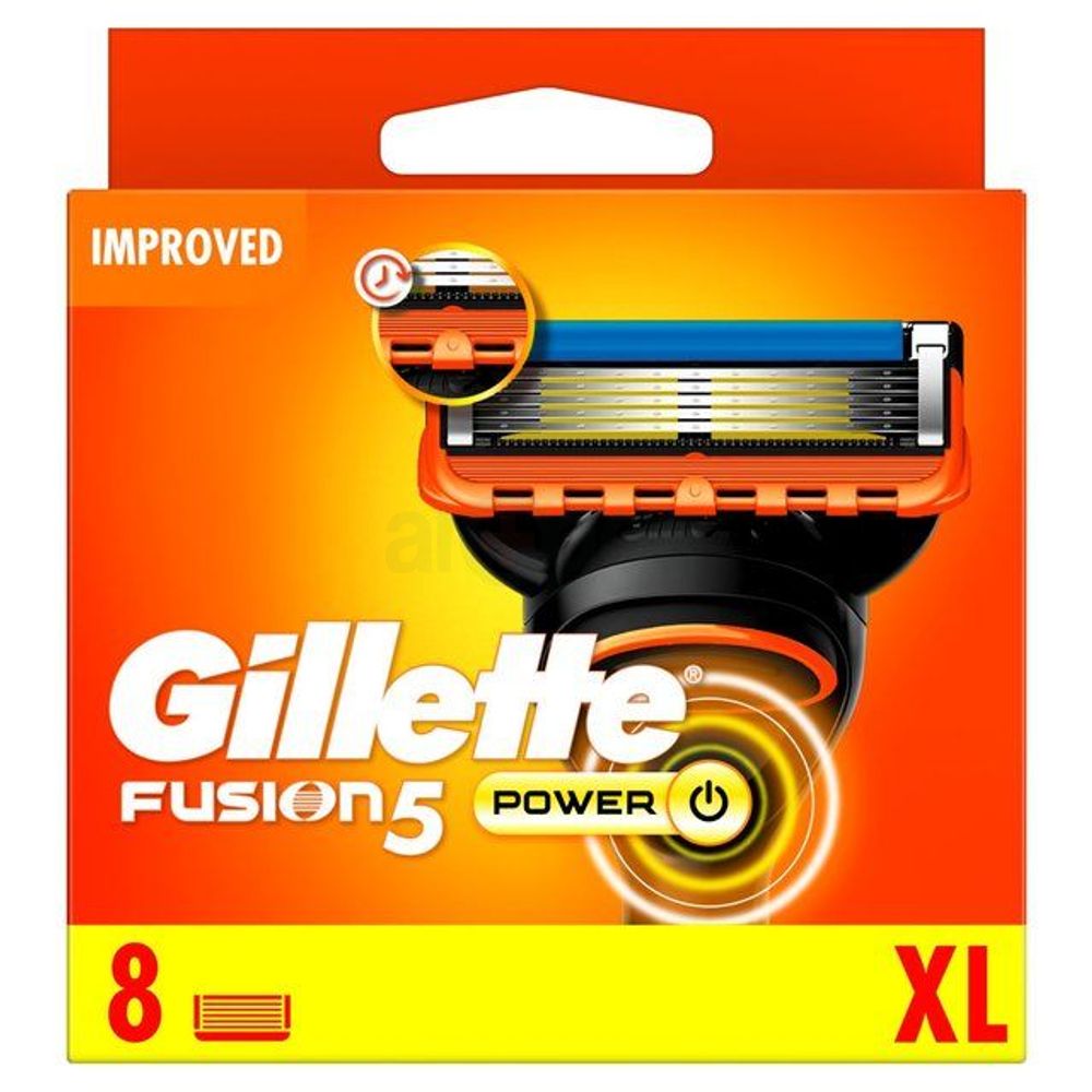 Gillette Fusion 5 Power Razor XL Pack with 8 Cartridges  