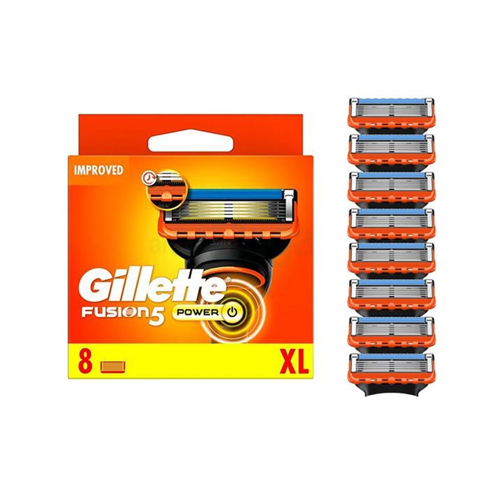 Gillette Fusion 5 Power Razor XL Pack with 8 Cartridges  
