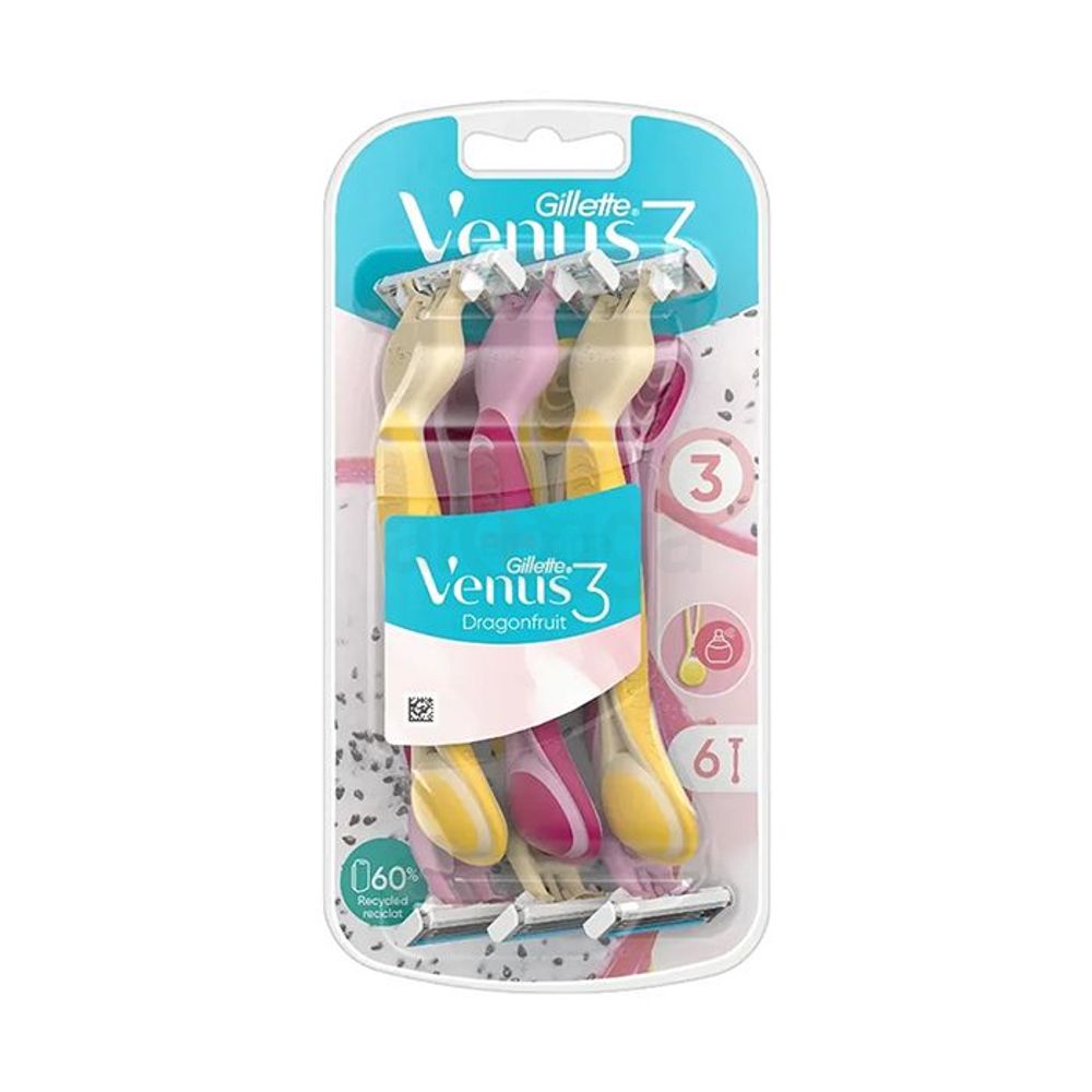 Gillette Venus 3 Dragonfruit 6 Pcs  