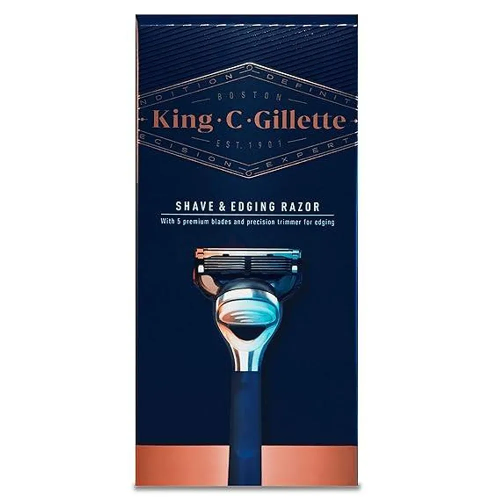 King.C.Gillette 5 Blade Shave & Edging Razor   