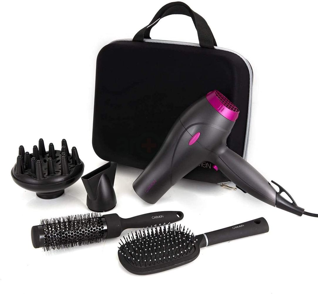 Carmen C81072 Neon Series 2000W Hairdryer Gift Set  