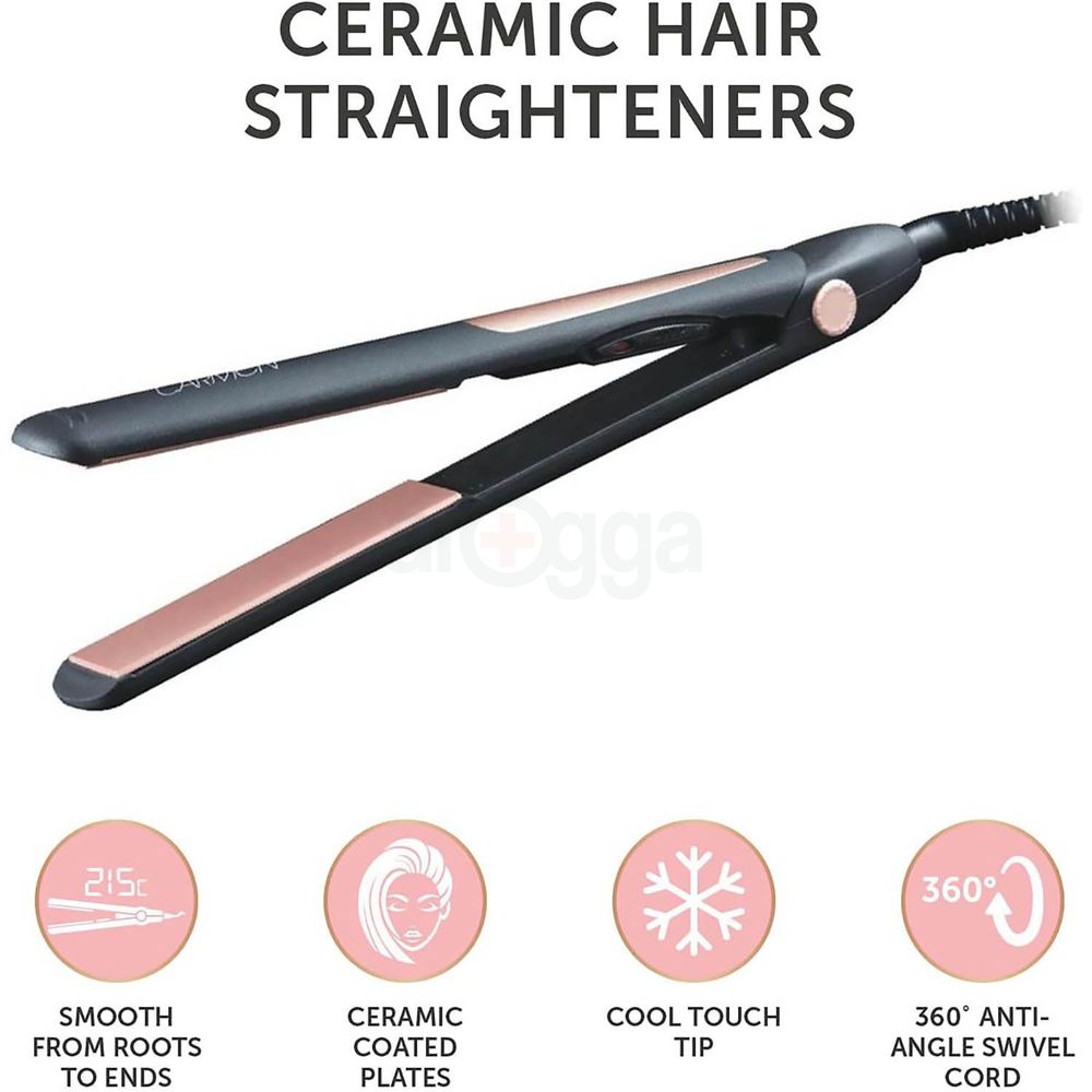 Carmen C81054 Noir Ceramic Hair Straightener  