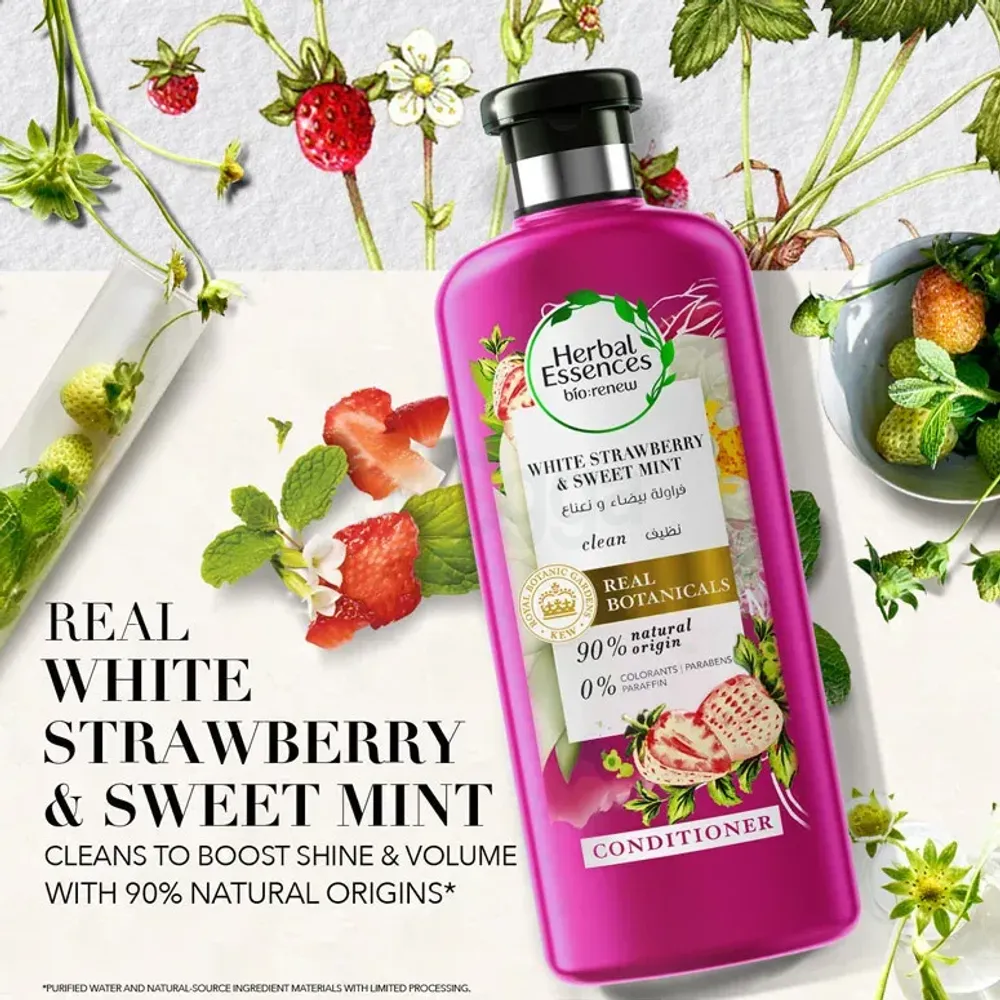 Herbal Essences Bio:Renew Clean White Strawberry & Sweet Mint Conditioner  