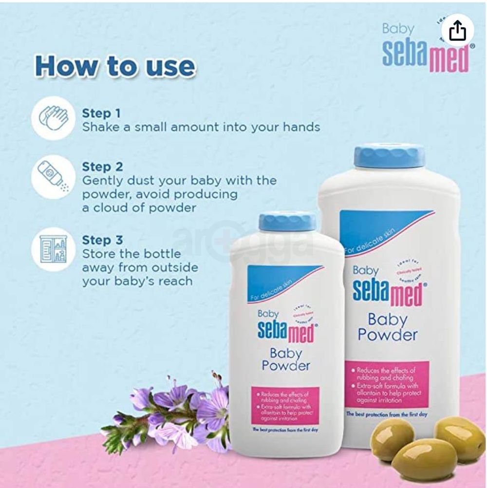 Sebamed Baby Powder with Olive Oil for Delicate Skin 200g  