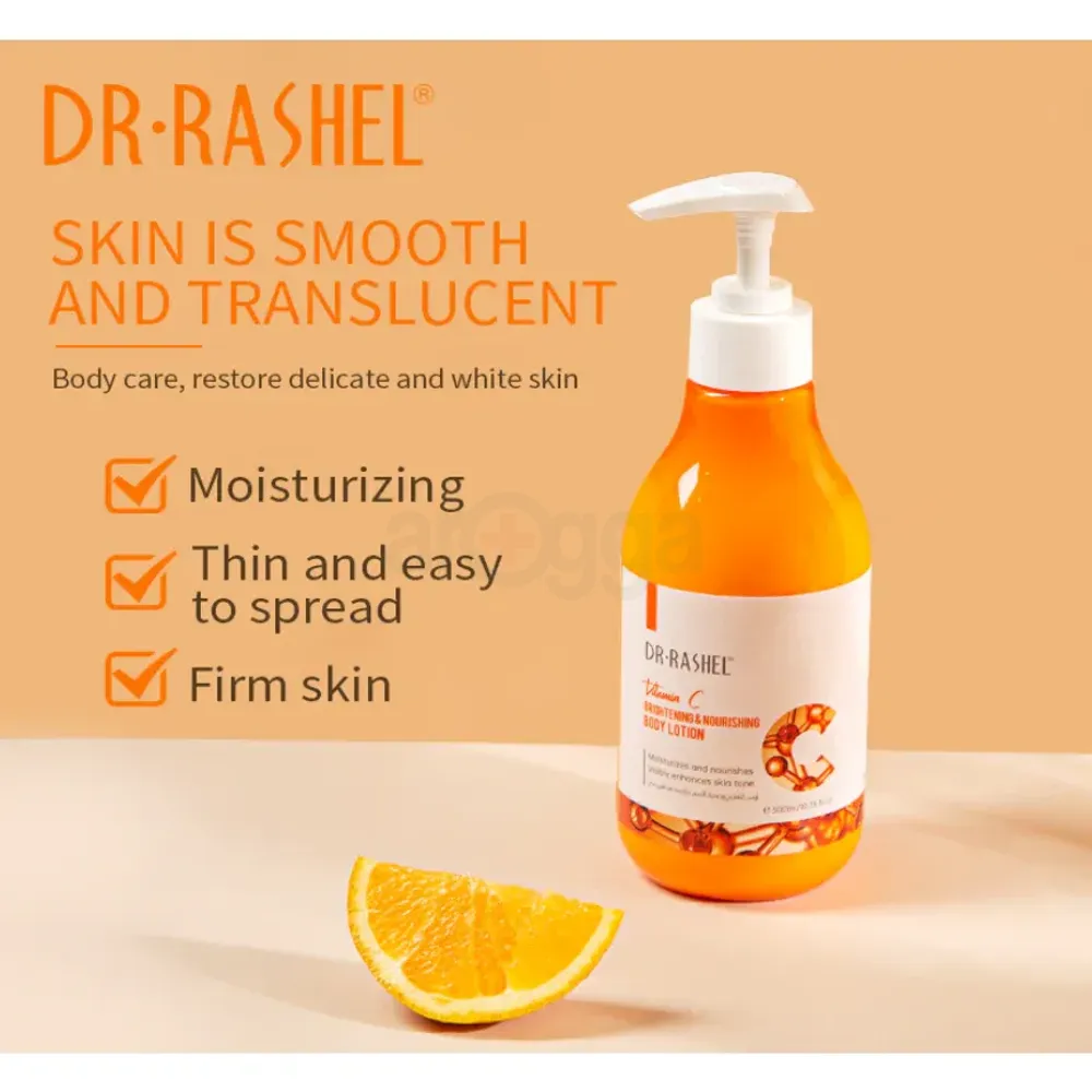 Dr. Rashel Vitamin C Brightening & Nourishing Body Lotion for All Skin Types  