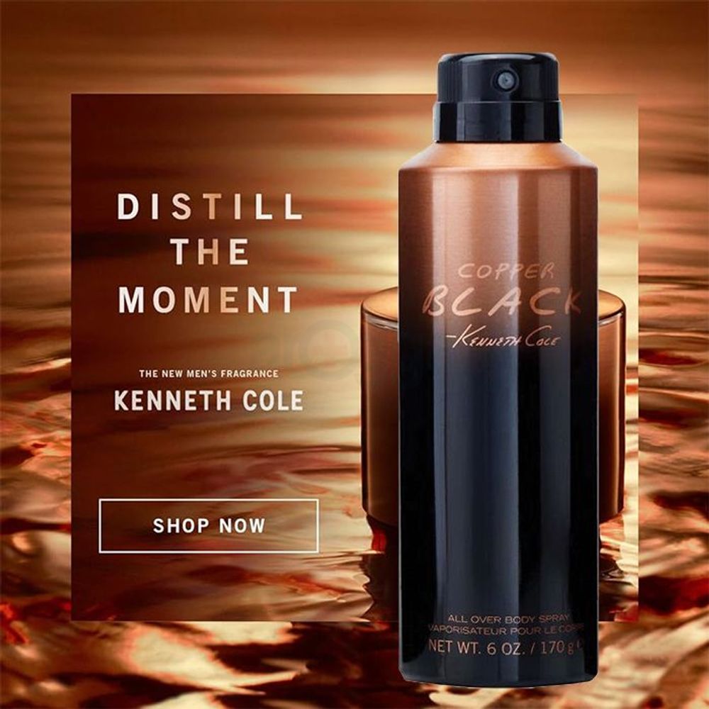 Kenneth Cole Copper Black Body Spray for Men