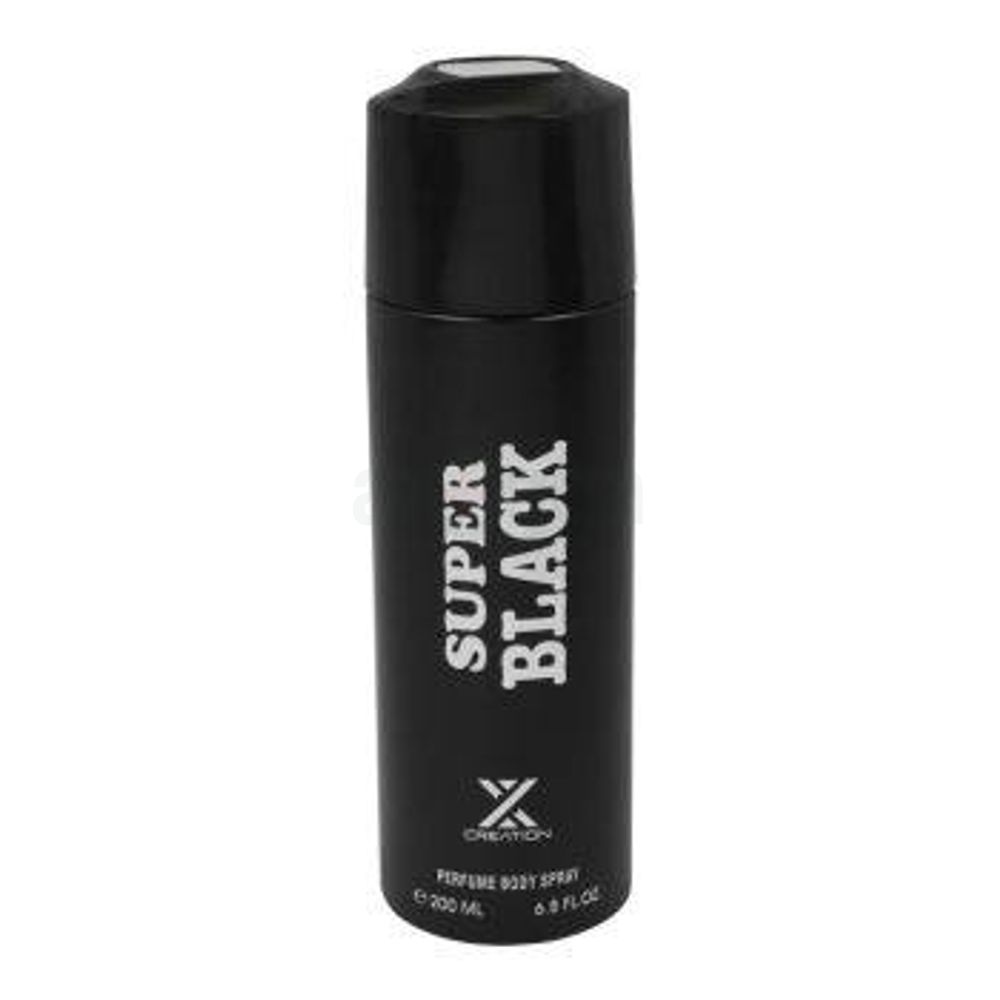 X Creation Super Black Deodorant Body Spray for Men  