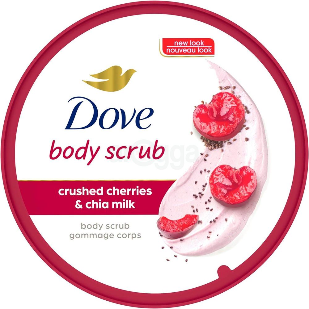 Dove Body Scrub with Crushed Cherries & Chia Milk  