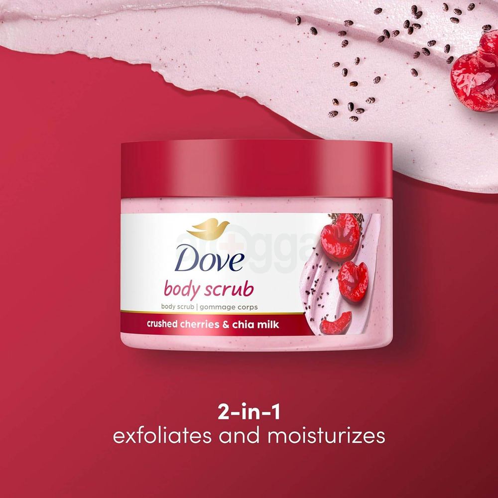 Dove Body Scrub with Crushed Cherries & Chia Milk  