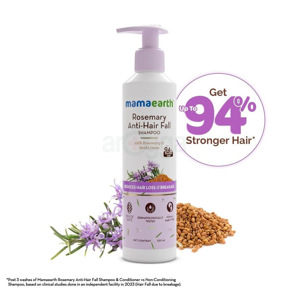 Mamaearth Rosemary Anti Hair Fall Shampoo with Rosemary & Methi Dana 250ml  