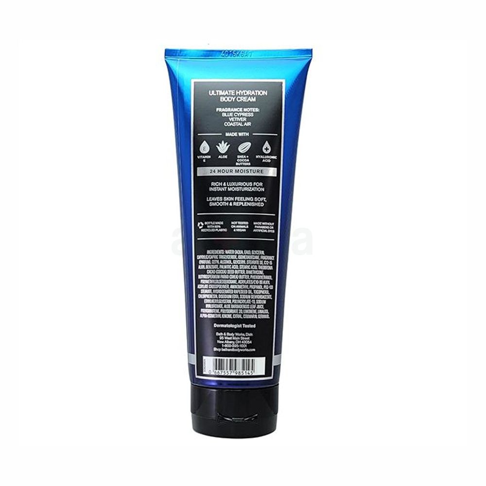 Bath and Body Works Ocean
Ultimate Hydration Body Cream with Shea Butter + Hyaluronic Acid  