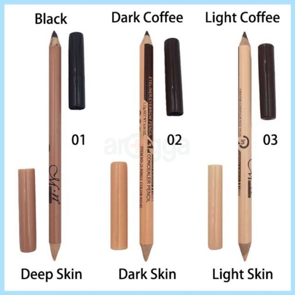 Menow 2 In 1 Eyebrow & Concealer Pencil - 03  