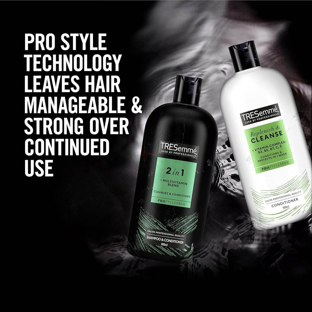 Tresemme 2 in 1 Multivitamin Blend Cleanses & Conditions Shampoo & Conditioner  