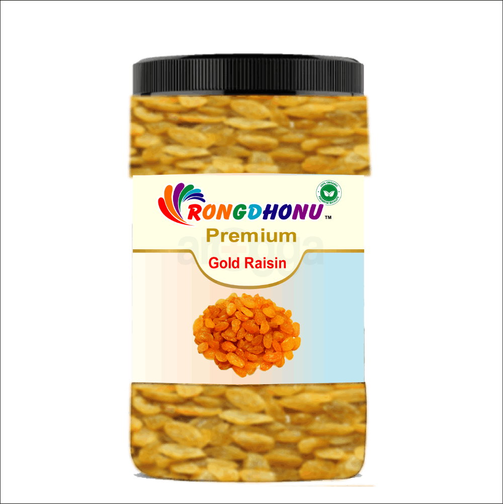 Rongdhonu Premium Gold Raisin, (গোল্ড কিসমিস) 250gm  