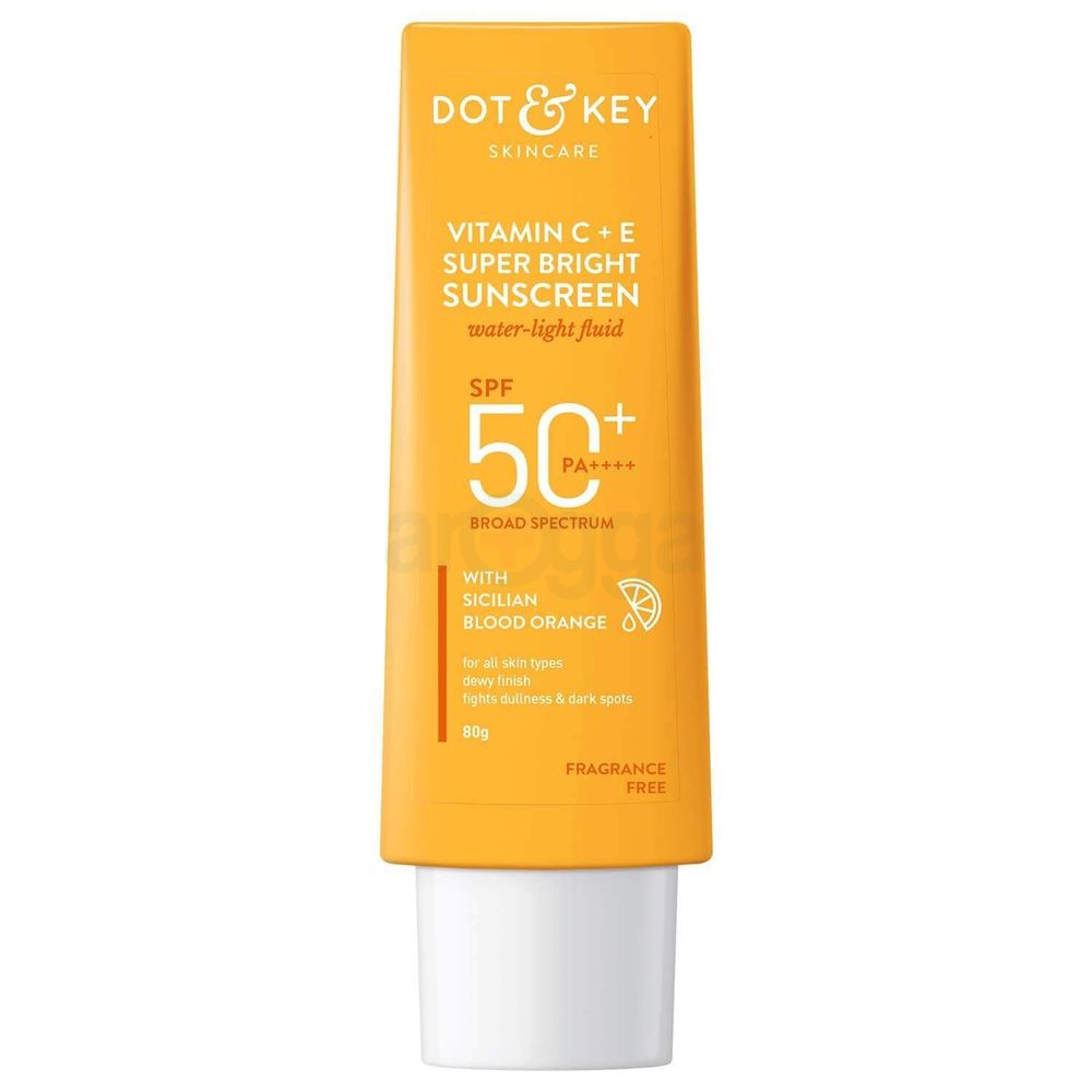 Dot and Key  Vitamin C+E Super Bright Sunscreen SPF 50+ PA ++++ 80g  