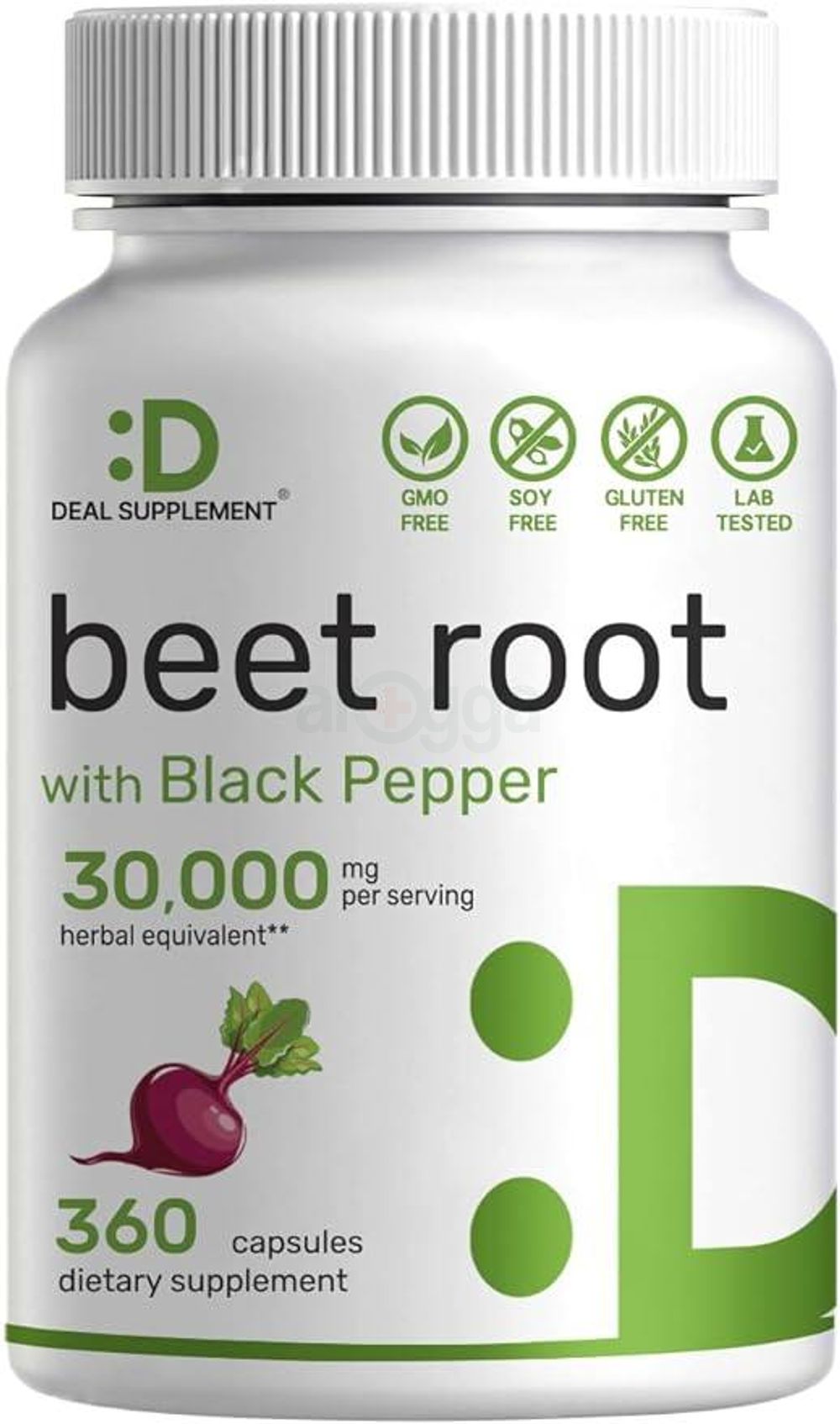 Beet Root Capsules 30000mg Per Serving, 360 Count, with Black Pepper Extract – Enhanced Absorption  