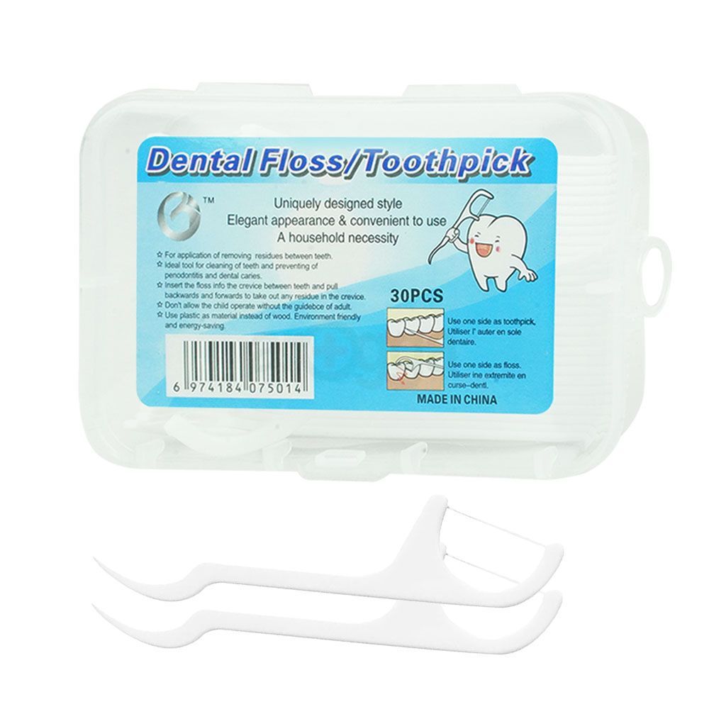 Dental Floss Toothpicks 30's Box  