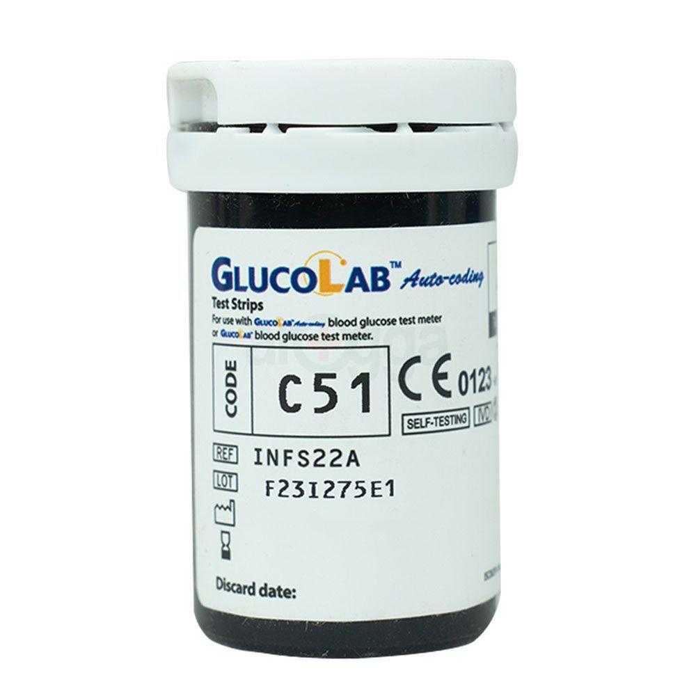 GlucoLab Blood Glucose Strip 25's Pack  
